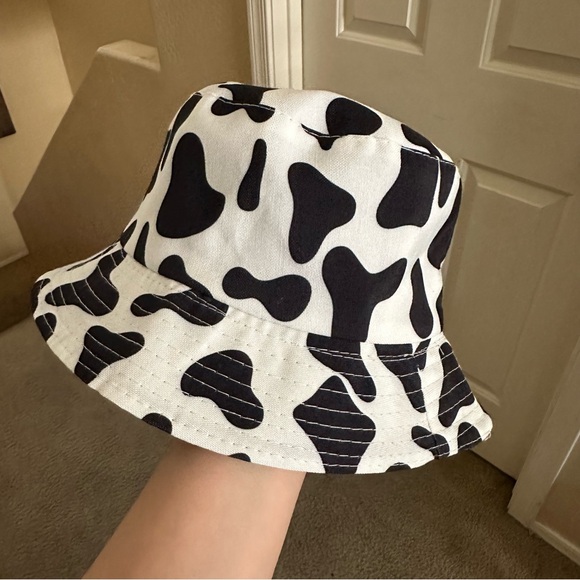 Accessories - Reversible Cow Print Bucket Hat